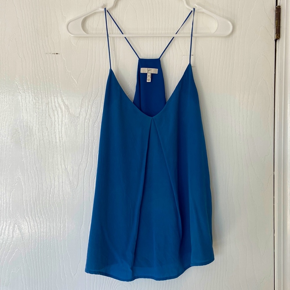 Joie royal blue silk tank. Size XS.